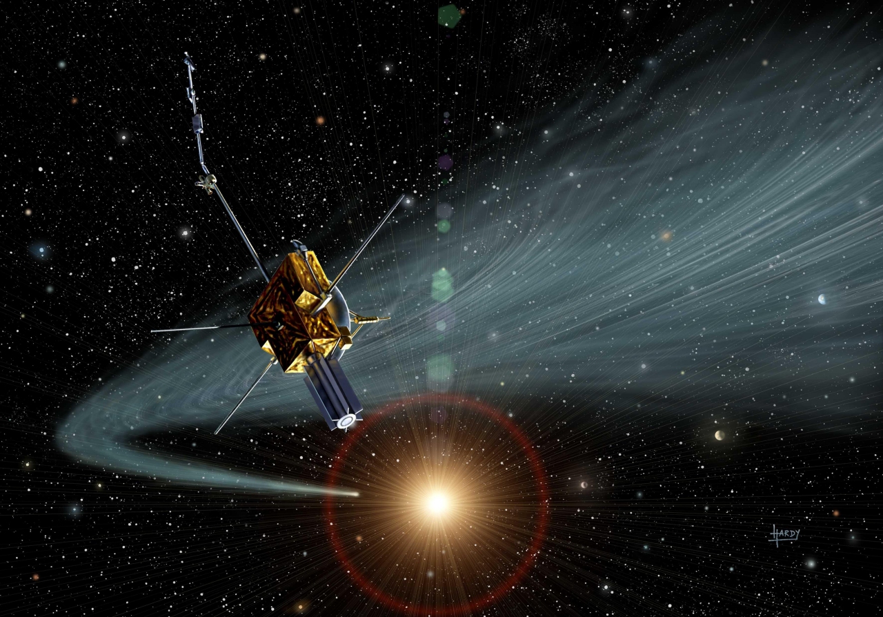 Ulysses cruzando la cola del cometa Hyakutake